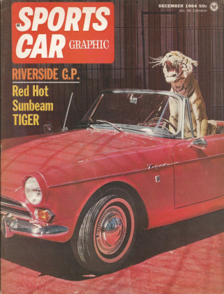 SPORTS CAR GRAPHIC 1964 DEC - TIGER, RIVERSIDE, ATTILA-FORD, BUGATTI